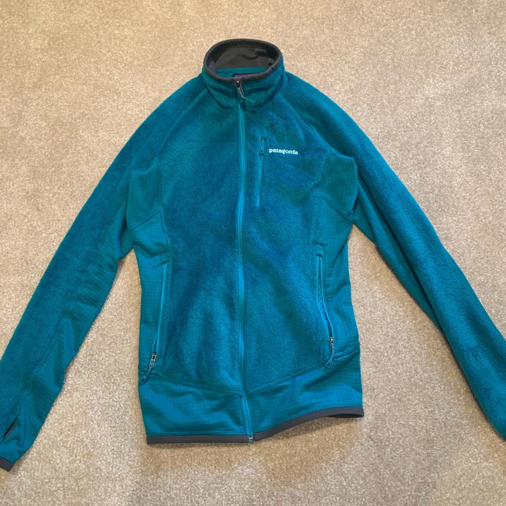 Patagonia Blue Lighweight Zip-Up Jacket XS